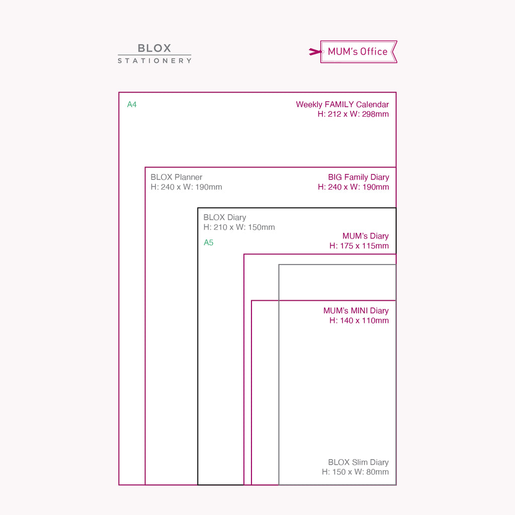 MUM's Office: Size Guide